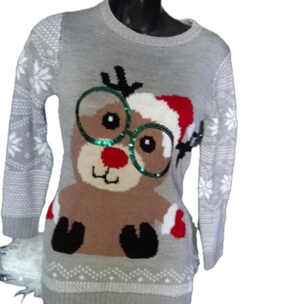 NEW WITH OUT TAGS MARGIE GIRLS CHRISTMAS SWEATER